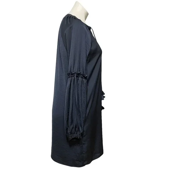 Greylin Small Blue Long Raglan Sleeve Darla Shift Dress EUC - Picture 3 of 8